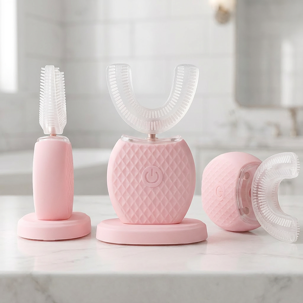 360° Toothbrush Crest Pink