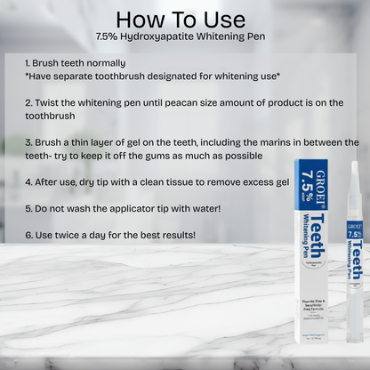 7.5% Hydroxyapatite Whitening Pen
