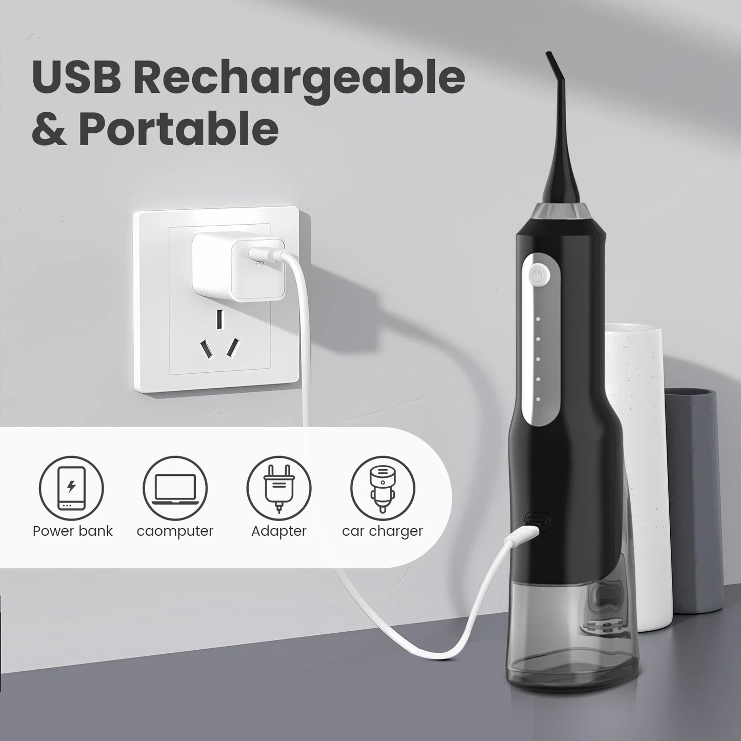 Sejoy Noir Black Water Flosser