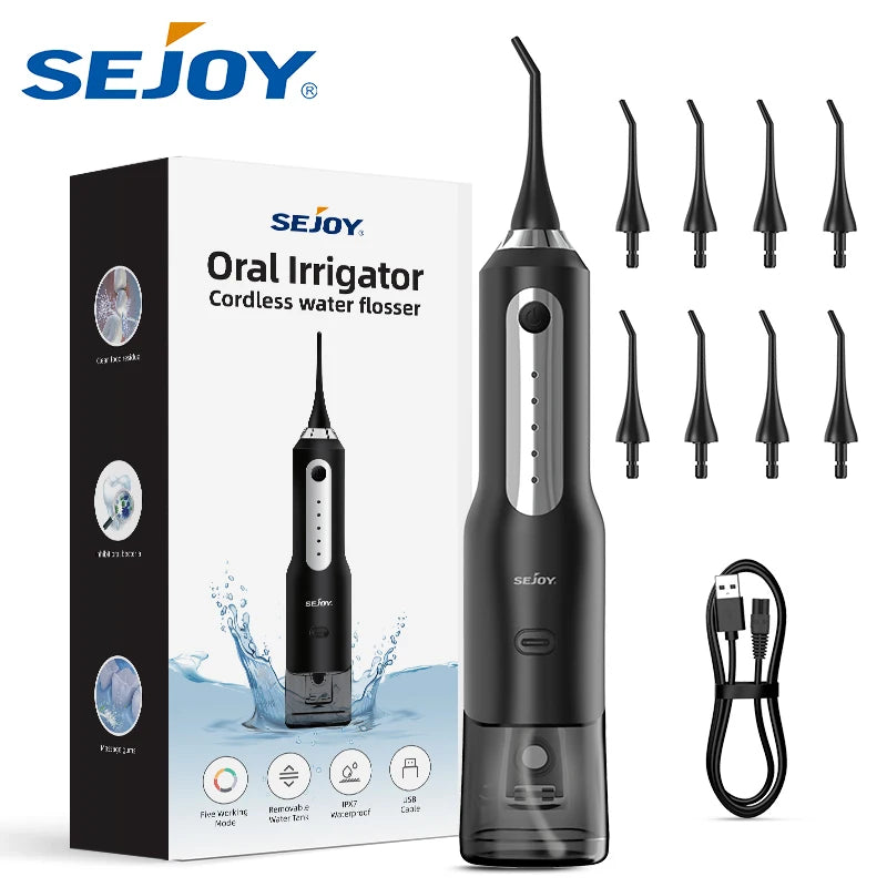 Sejoy Noir Black Water Flosser