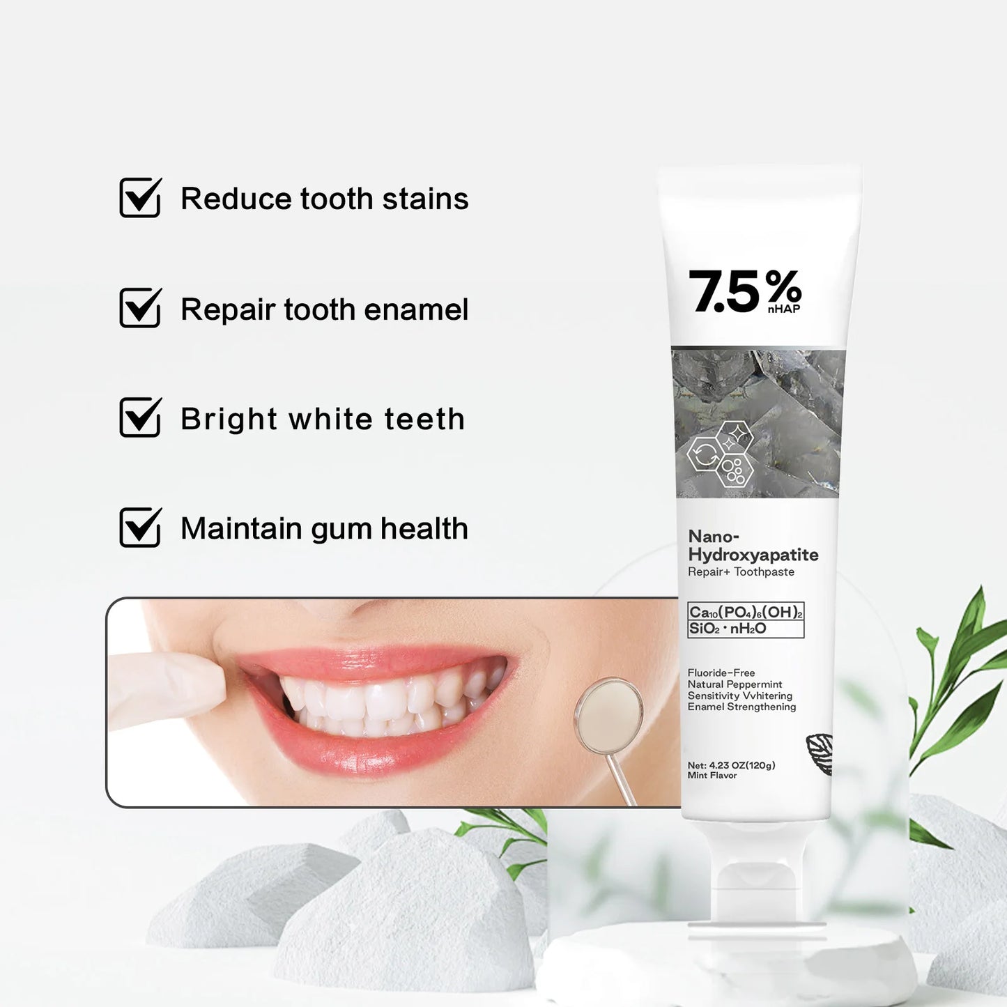7.5% Nano Hydroxyapatite Toothpaste