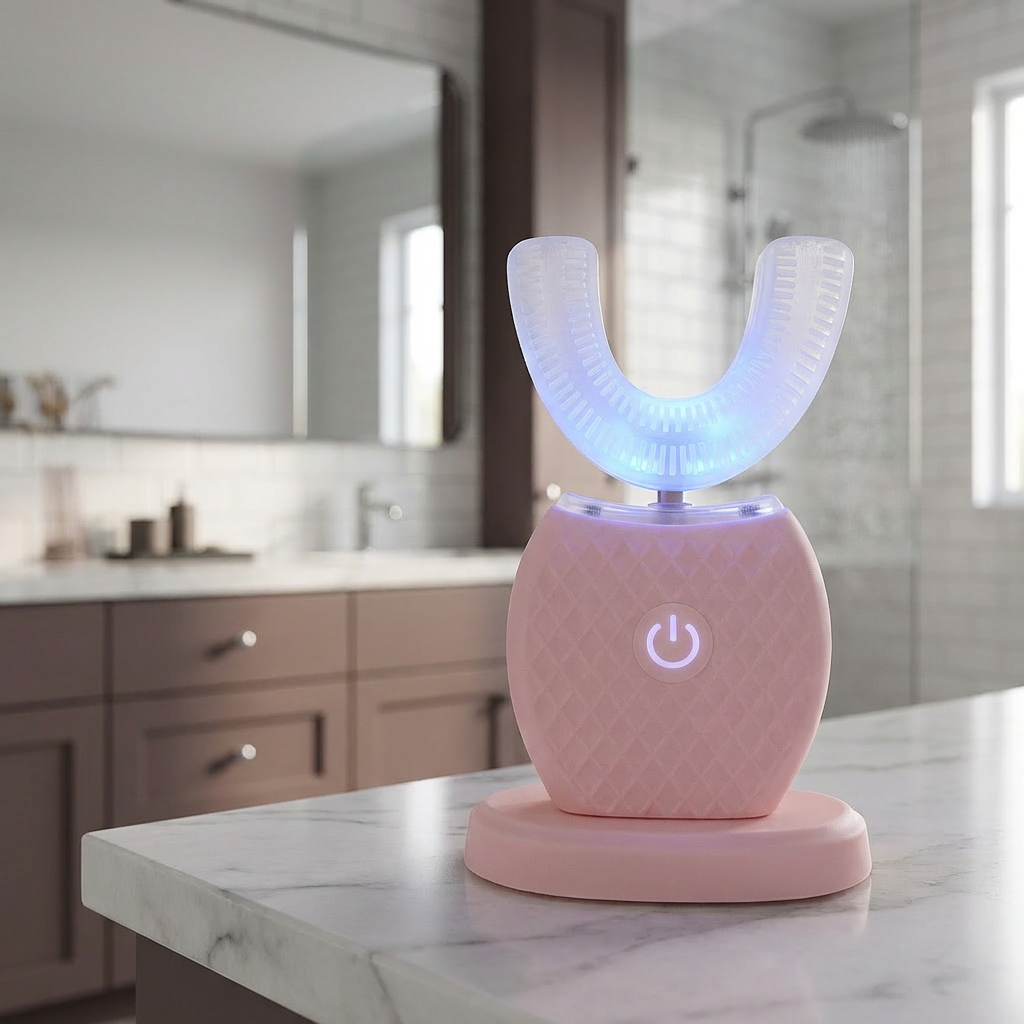 360° Toothbrush Crest Pink